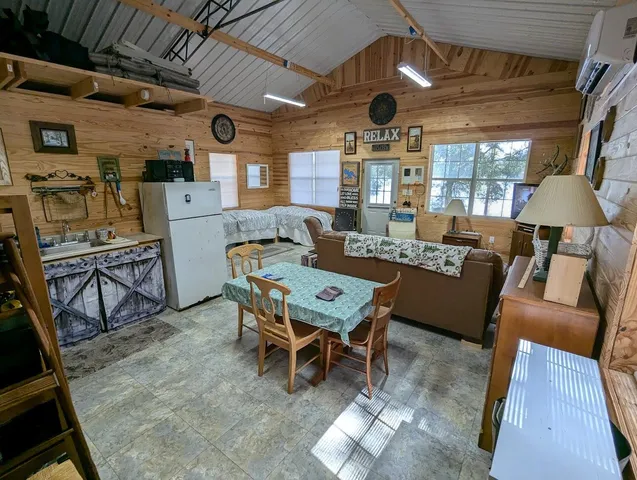 a outdoor space with furniture