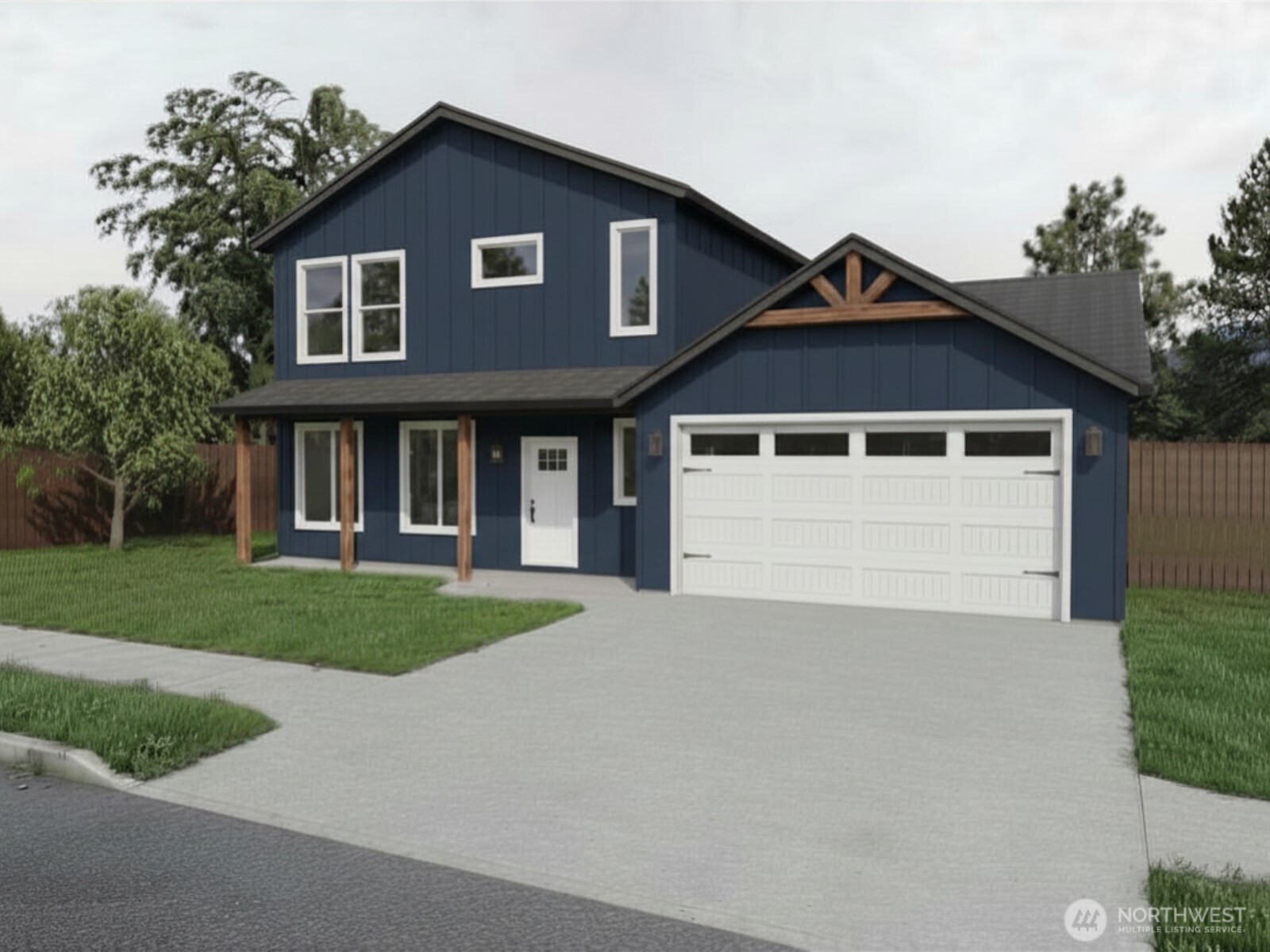 7 Endor Heights Vader, WA 98593 - Photo 1 of 16 a front view of a house with a yard and garage