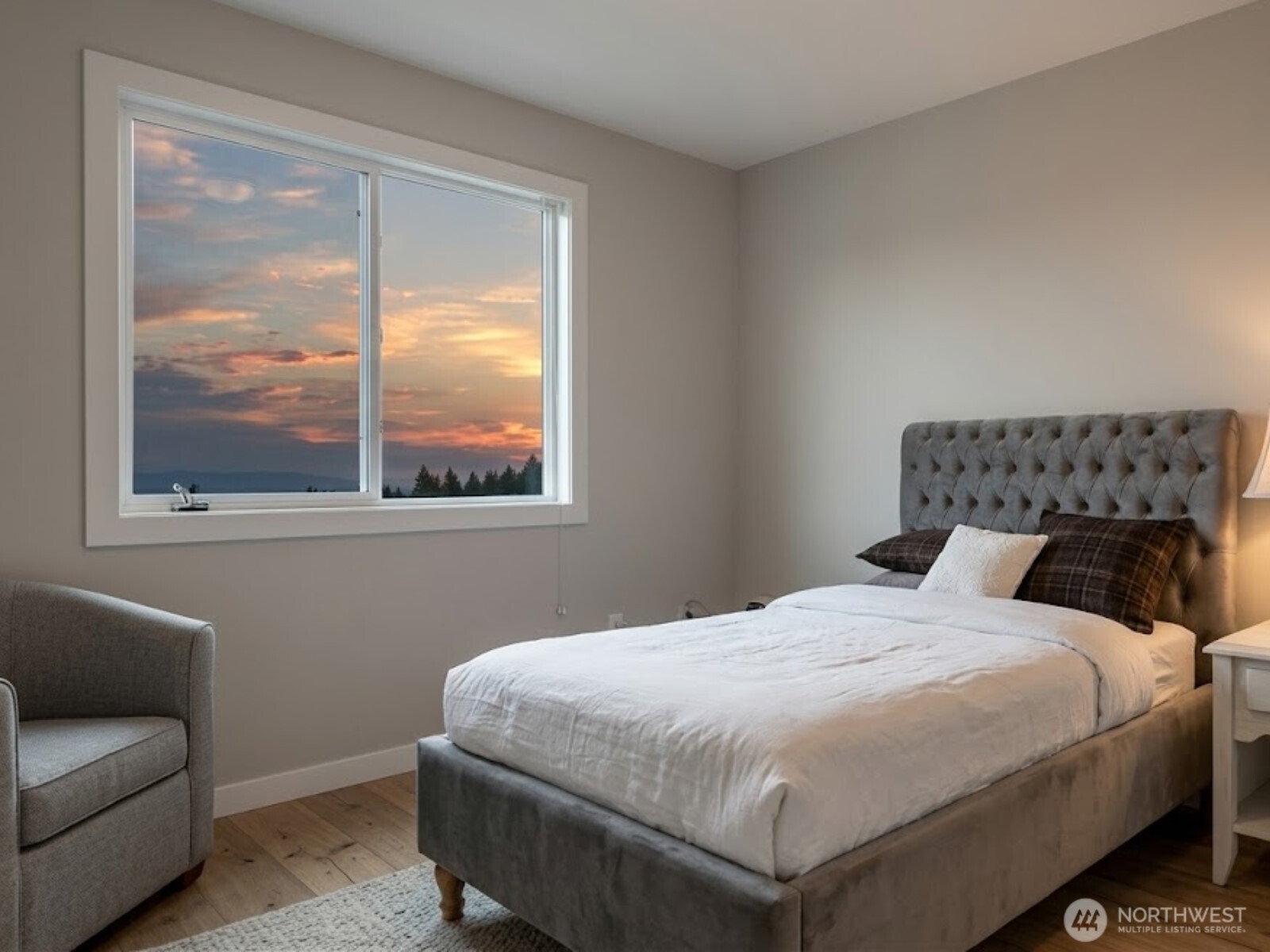 7 Endor Heights Vader, WA 98593 - Photo 11 of 16 a bedroom with a bed and a window with outer view