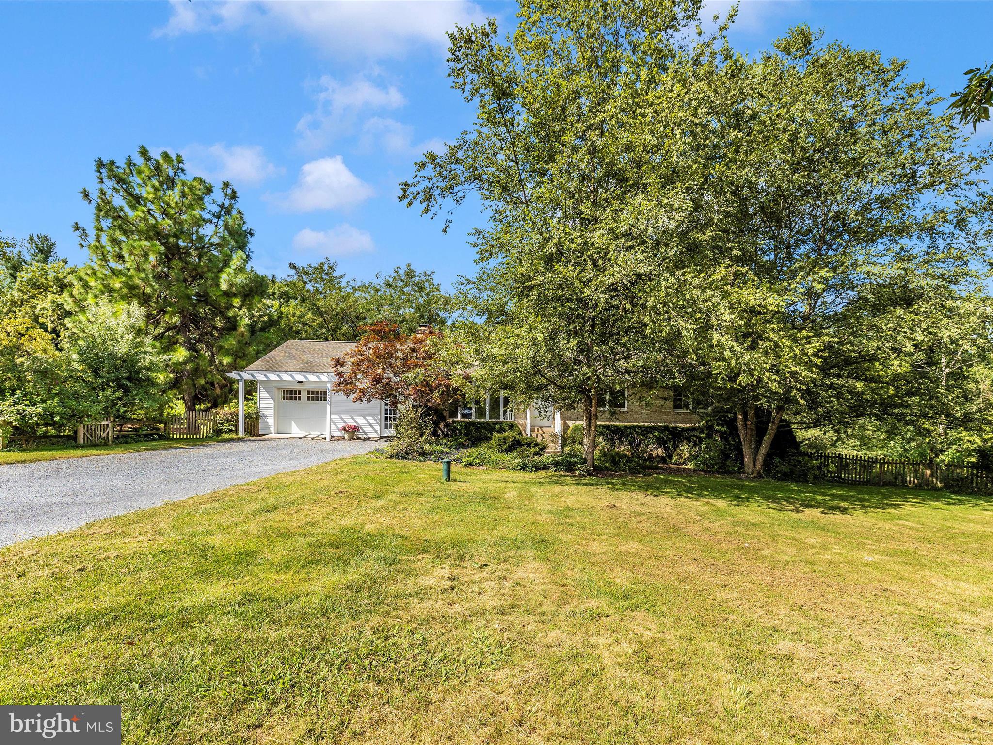 12436 Legore Road Keymar, MD 21757 - Photo 3 of 72 a swimming pool that has lawn chairs and a dining table under an umbrella