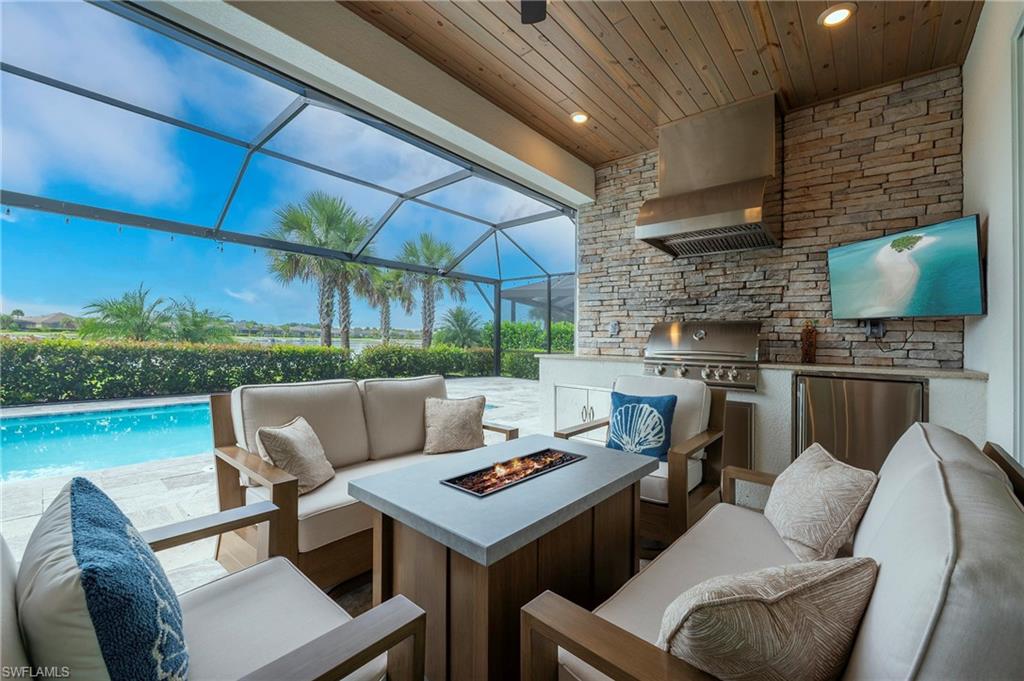 a outdoor space with patio couch