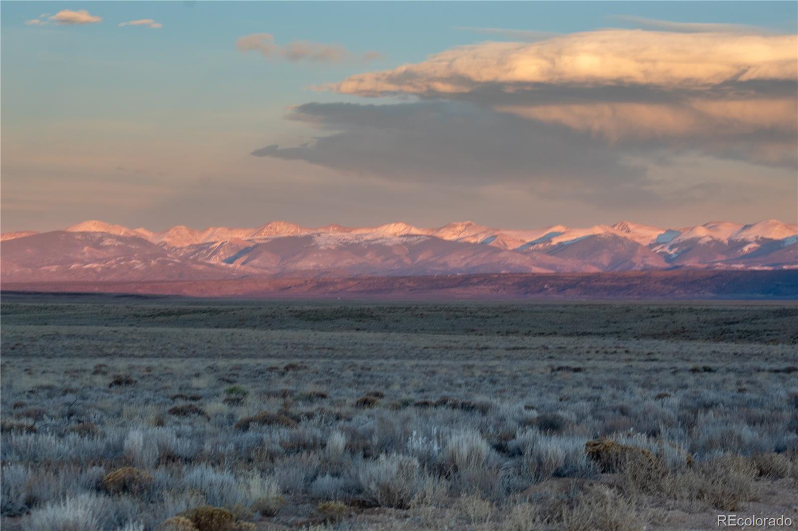 a view of an outdoor space and mountain view