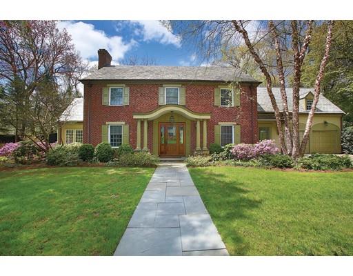 131 Laurel Road Brookline, MA 02467 - Photo 1 of 22 a front view of a house with yard