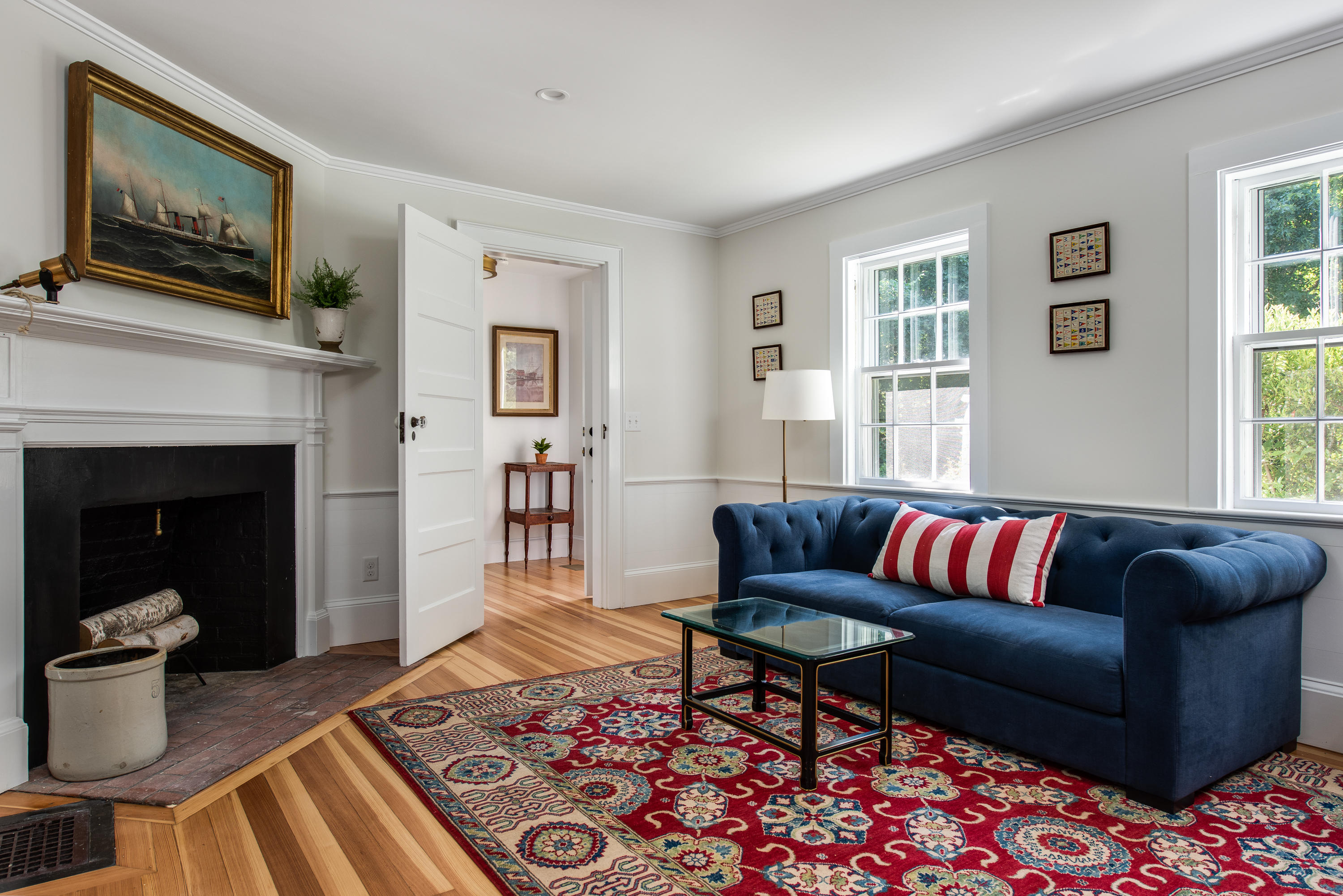 5 Smiths Point Road West Yarmouth, MA 02673 - Photo 13 of 31 a living room with furniture fireplace and window