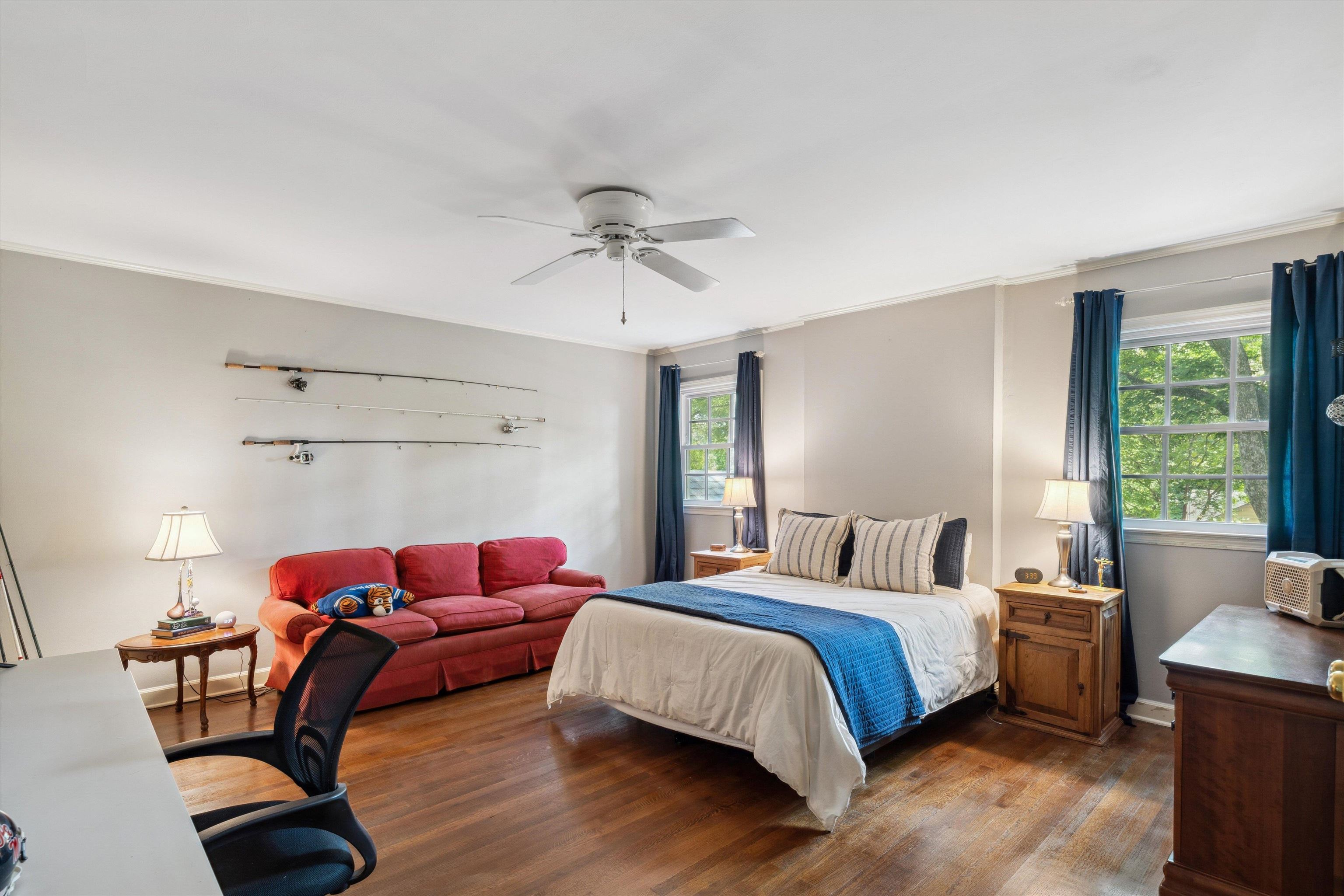 5265 South Angela Road Memphis, TN 38120 - Photo 19 of 26 a bedroom with a bed chair and window