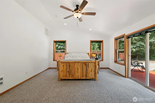 a house view with a sitting space and garden