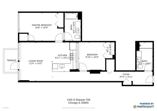 $2,800 | 1345 South Wabash Avenue, Unit 709, Chicago, IL 60605