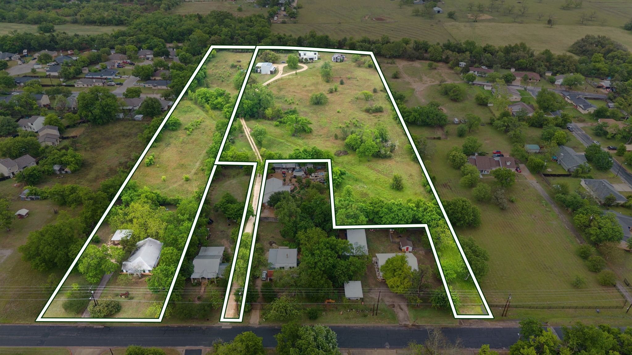 534 Old McDade Road Elgin, TX 78621 - Photo 40 of 40 534 Old McDade (on the right), is adjacent to 528 Old McDade, which is currently listed for sale by the same owners. The two properties together are just under 10 acres.
