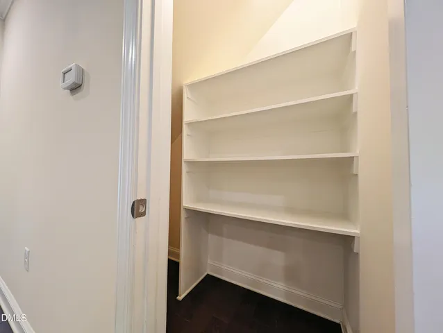 a close view of cabinet with white door