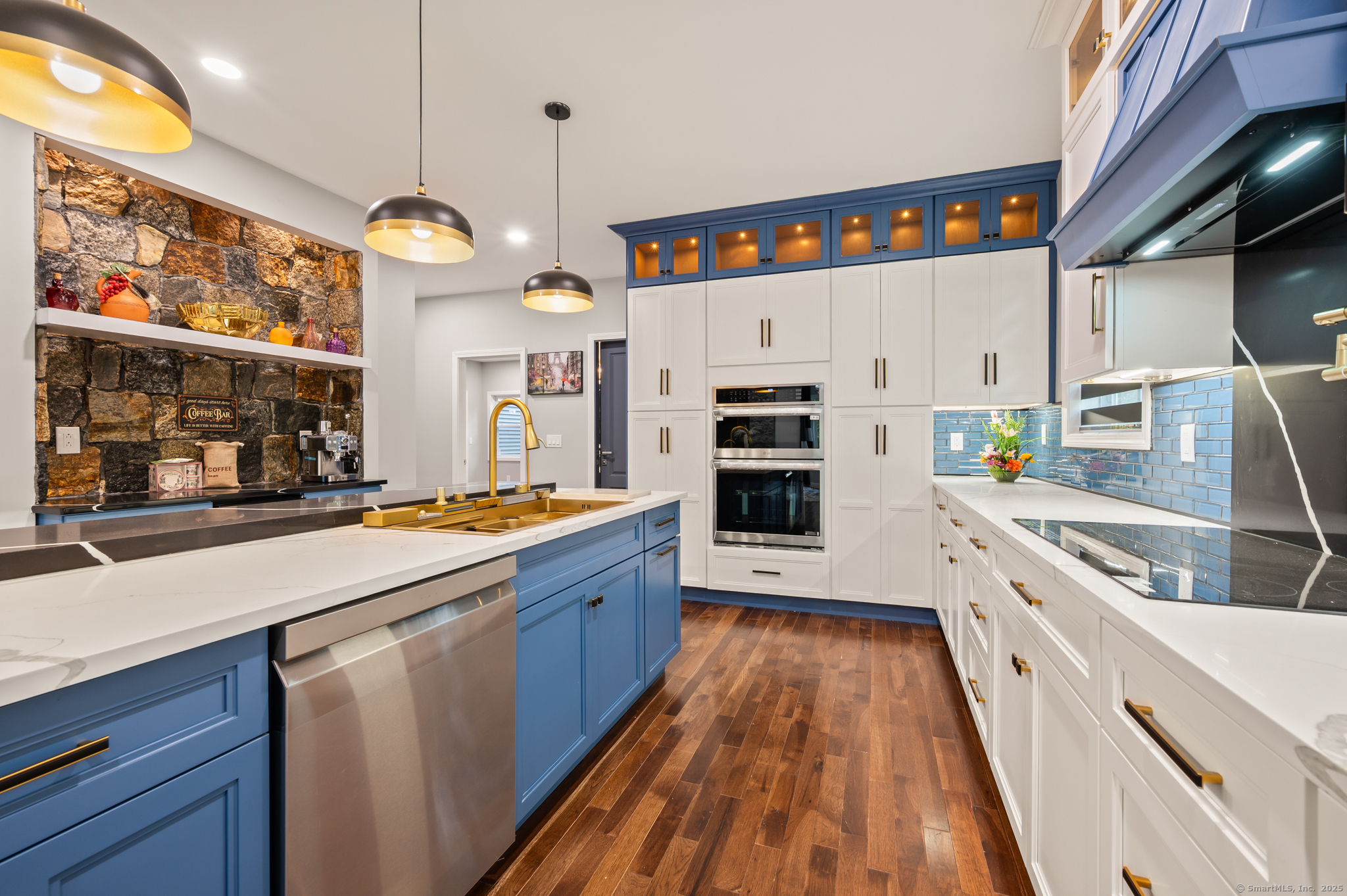 370 West Mountain Road West Simsbury, CT 06092 - Photo 14 of 39 a large kitchen with stainless steel appliances granite countertop a stove and a large window