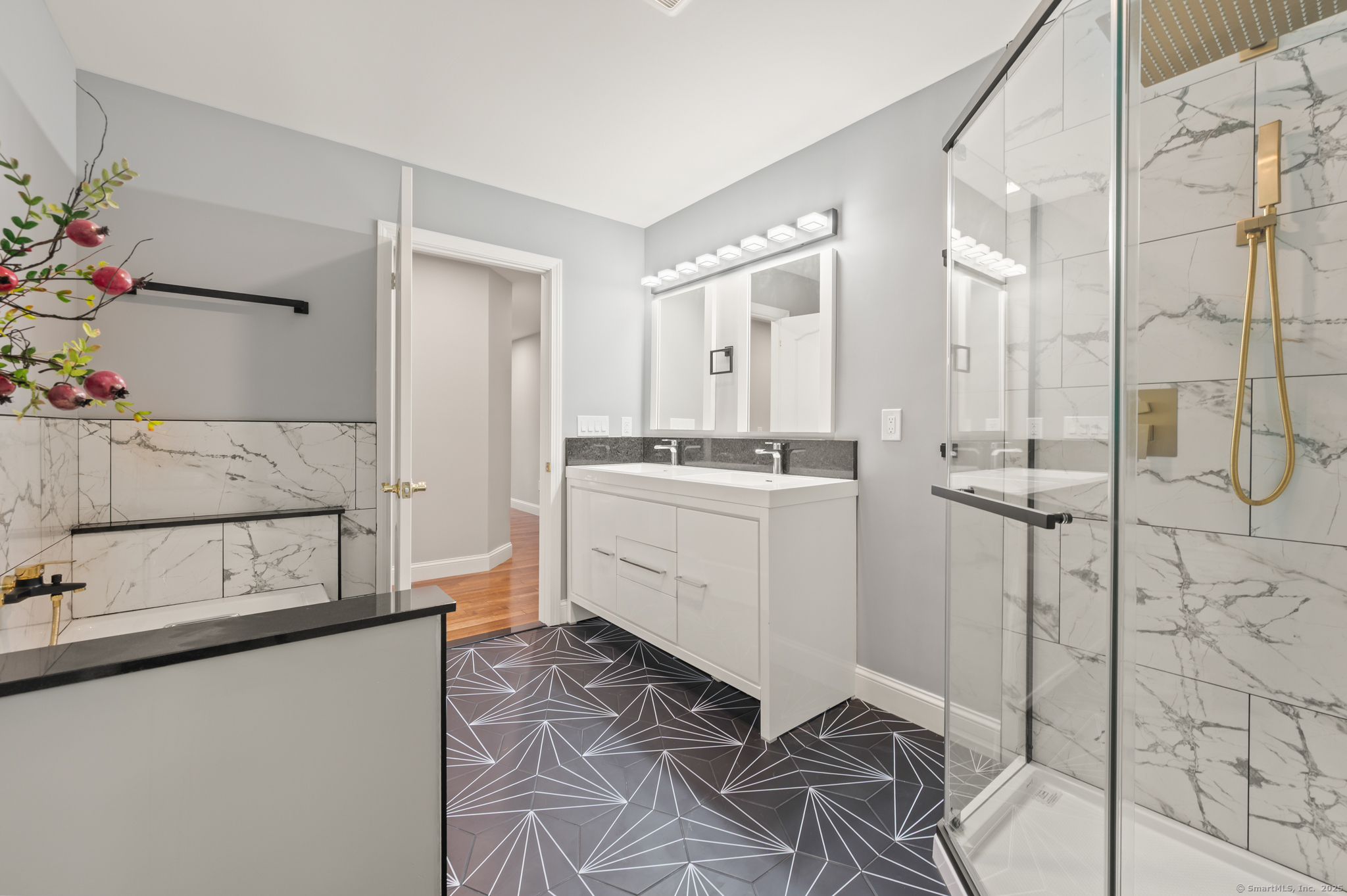 370 West Mountain Road West Simsbury, CT 06092 - Photo 27 of 39 a bathroom with a sink a toilet and shower