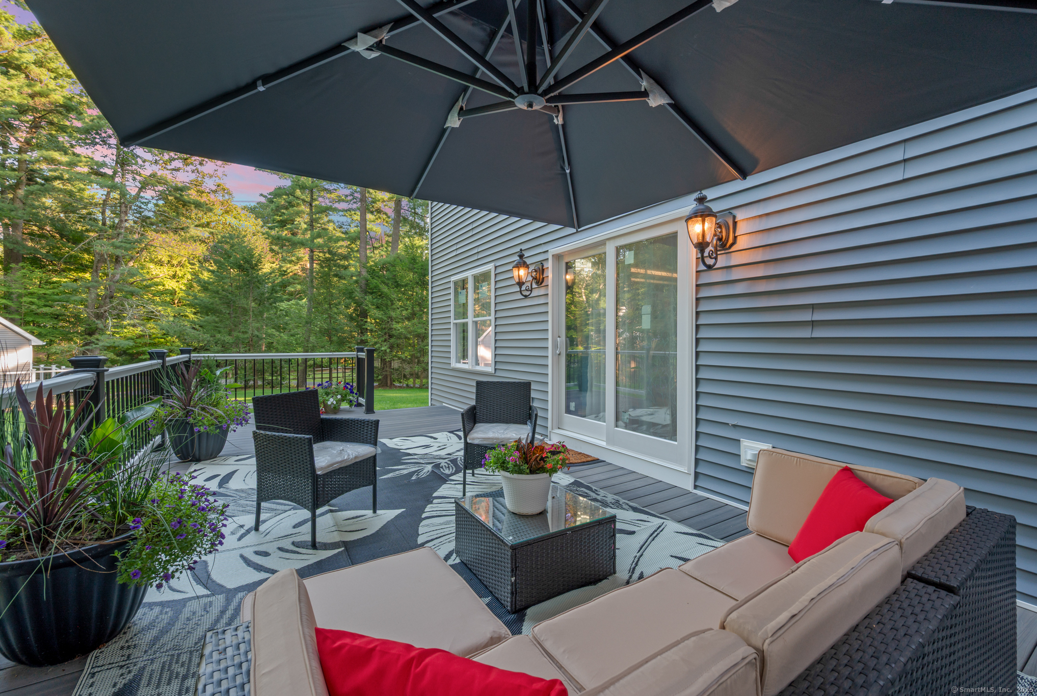 370 West Mountain Road West Simsbury, CT 06092 - Photo 33 of 39 a outdoor living space with furniture and umbrella