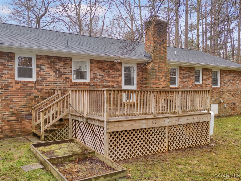12110 Bailey Bridge Road Midlothian, VA 23112 - Photo 8 of 21 Rear view of property with a deck