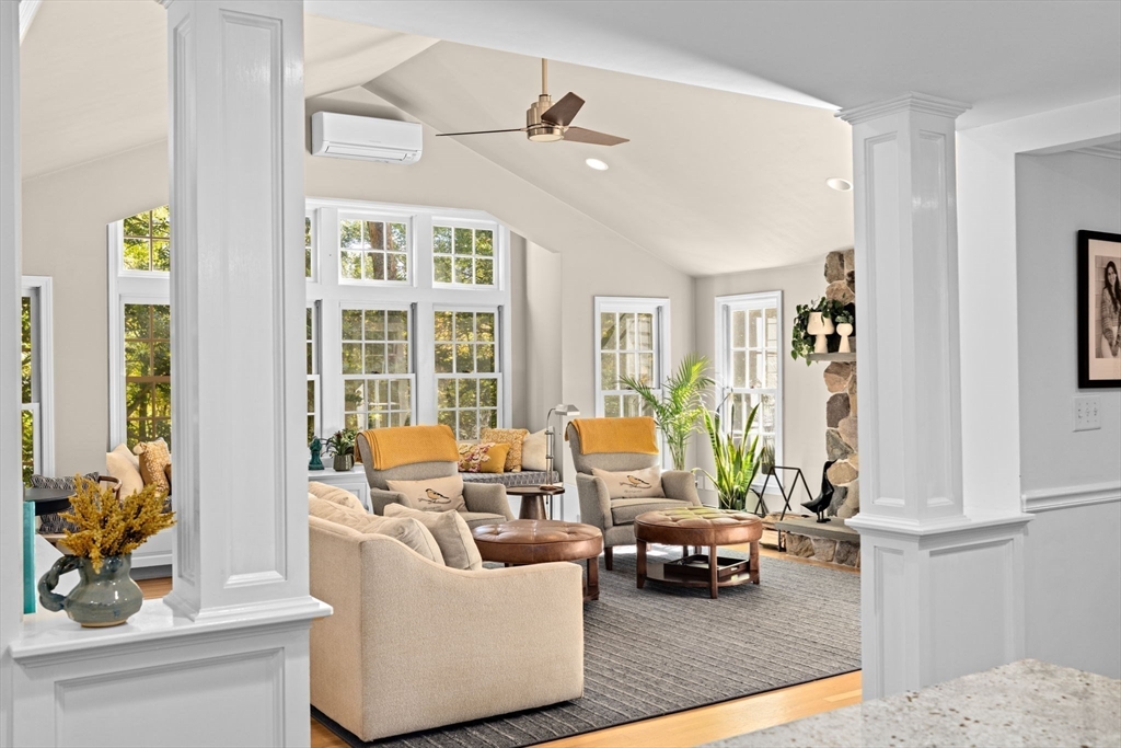 23 Mast Hill Road Hingham, MA 02043 - Photo 9 of 42 a living room with furniture and large windows
