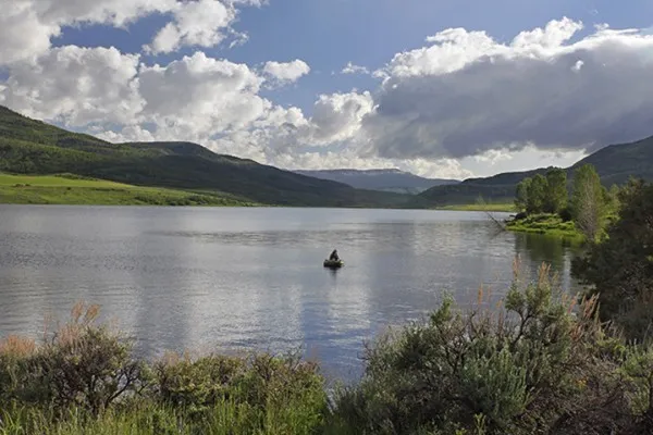 a view of a wooden door