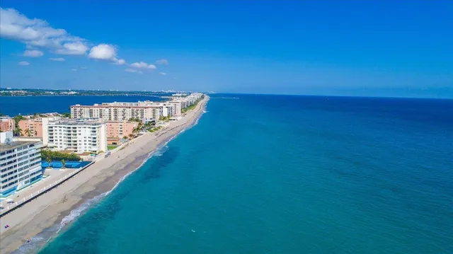 a view of balcony with ocean view