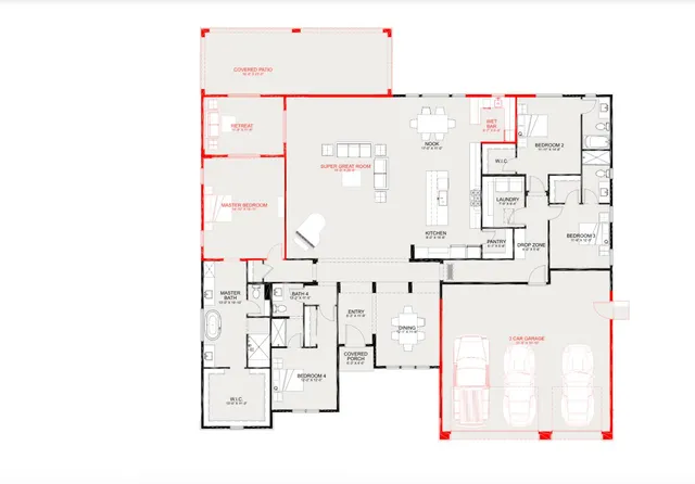 a picture of a bathroom with a shower