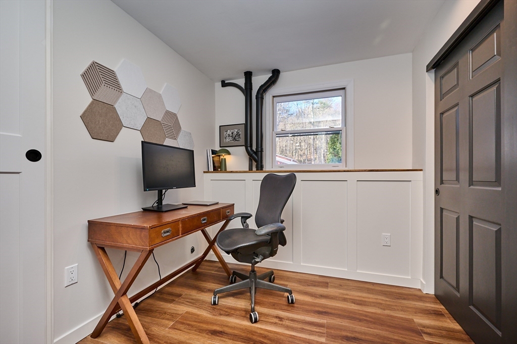 15 Gulf Road Pelham, MA 01002 - Photo 23 of 42 a view of a workspace with furniture and a window