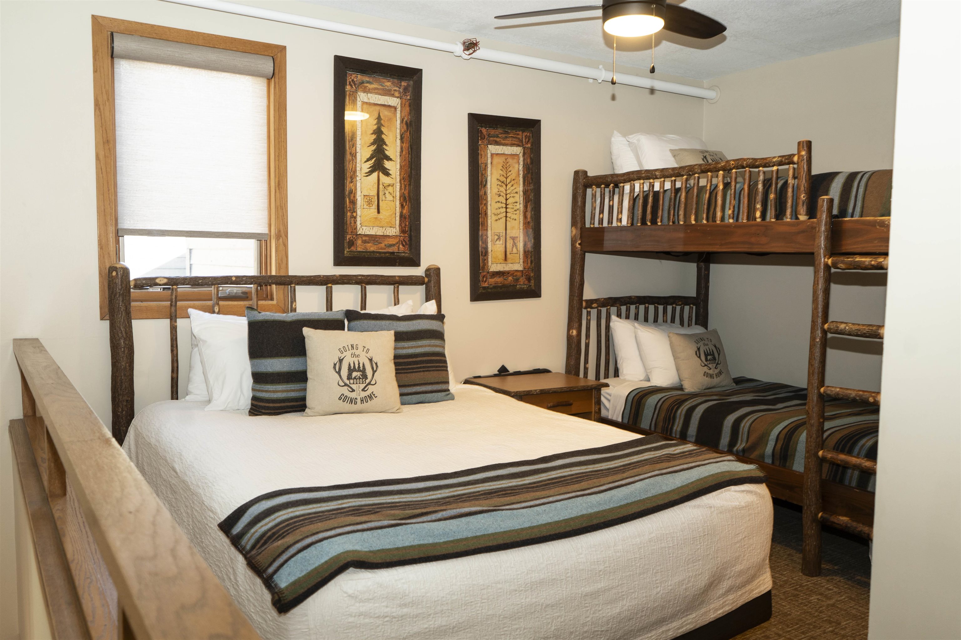 111 Bridge Run Lane, Unit 111 Lutsen, MN 55612 - Photo 21 of 48 Bedroom with carpet flooring and ceiling fan