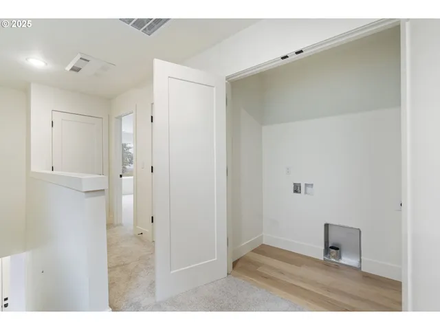 a view of a backyard with a garden