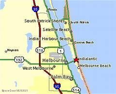 460 Frost Road Palm Bay, FL 32908 - Photo 5 of 8 Condensed Map to the beach