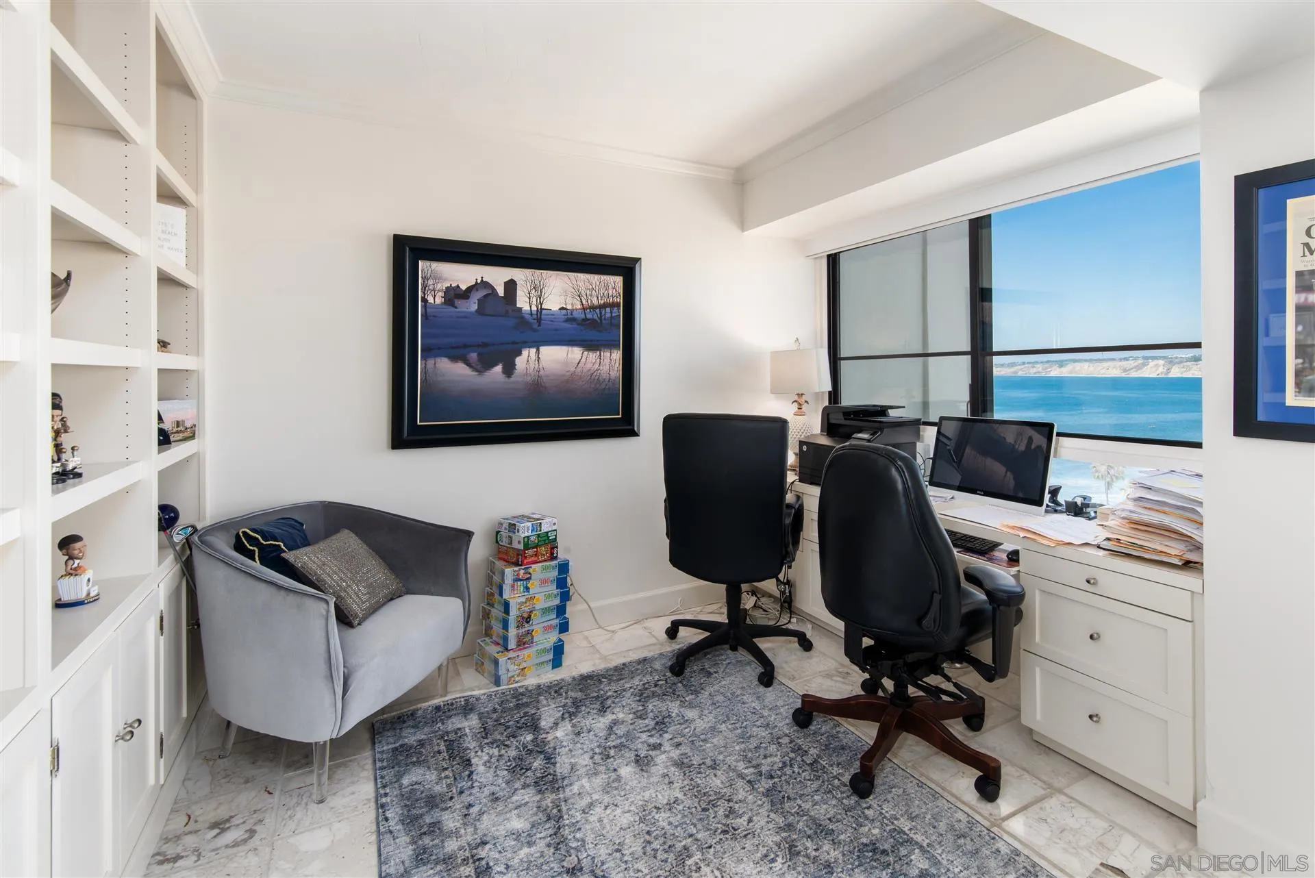 939 Coast Boulevard, Unit 16F La Jolla, CA 92037 - Photo 7 of 22 a view of a workspace with furniture and a window