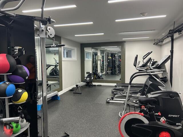 114 A Grove Street, Unit 2 Stamford, CT 06901 - Photo 5 of 10 a view of a room with gym equipment