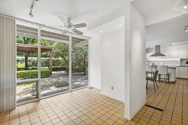 a very nice looking room with a large window