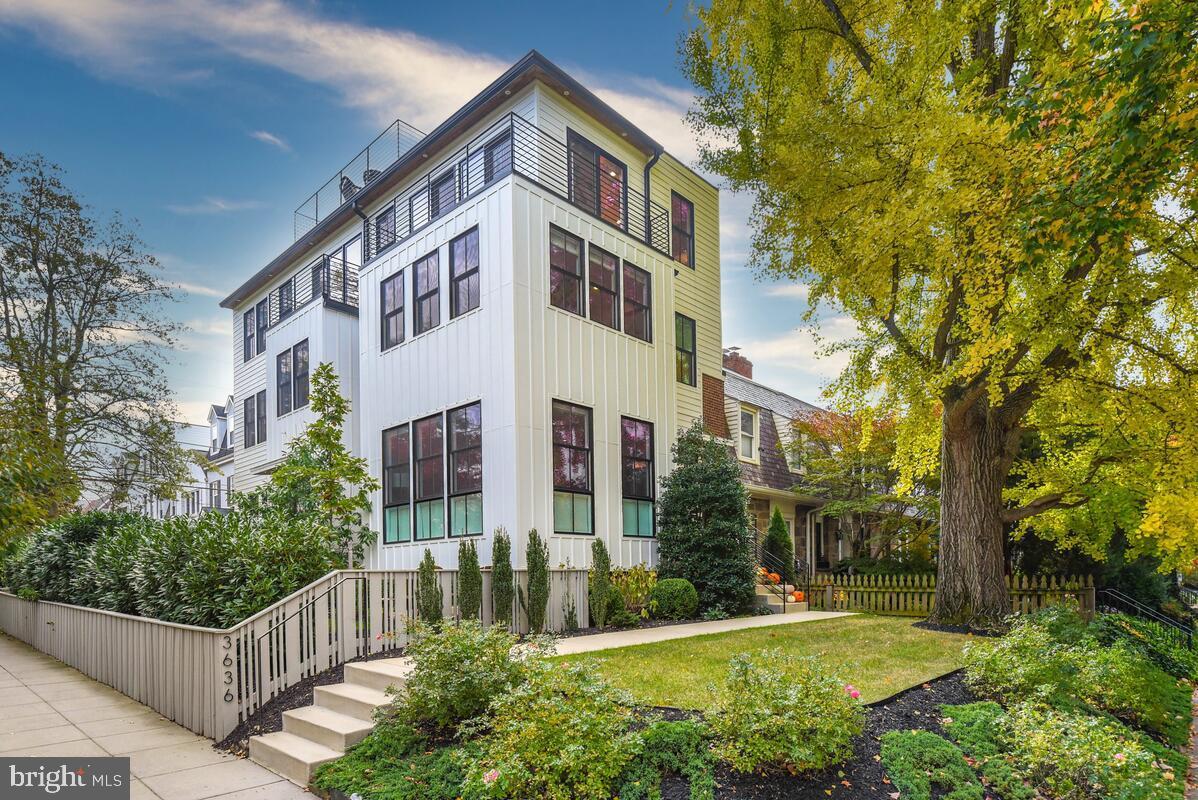 a view of a building with a yard