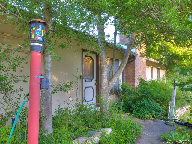 a view of yard with green space