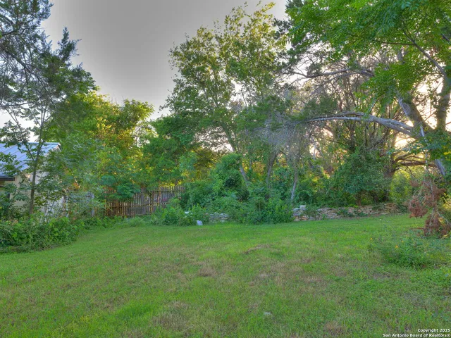 a view of a back yard of the house