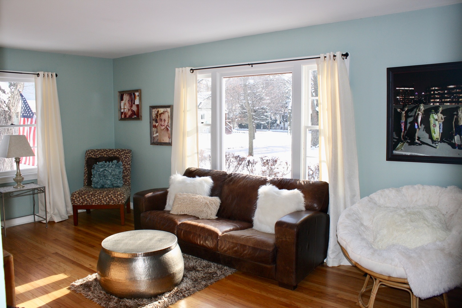 321 North Wright Street Naperville, IL 60540 - Photo 4 of 23 a living room with furniture and a large window