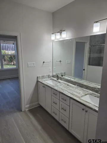 a view of an empty room