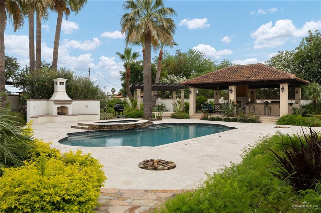 3506 Oak Ridge Lane Mission, TX 78573 - Photo 33 of 45 a view of swimming pool with outdoor seating and plants