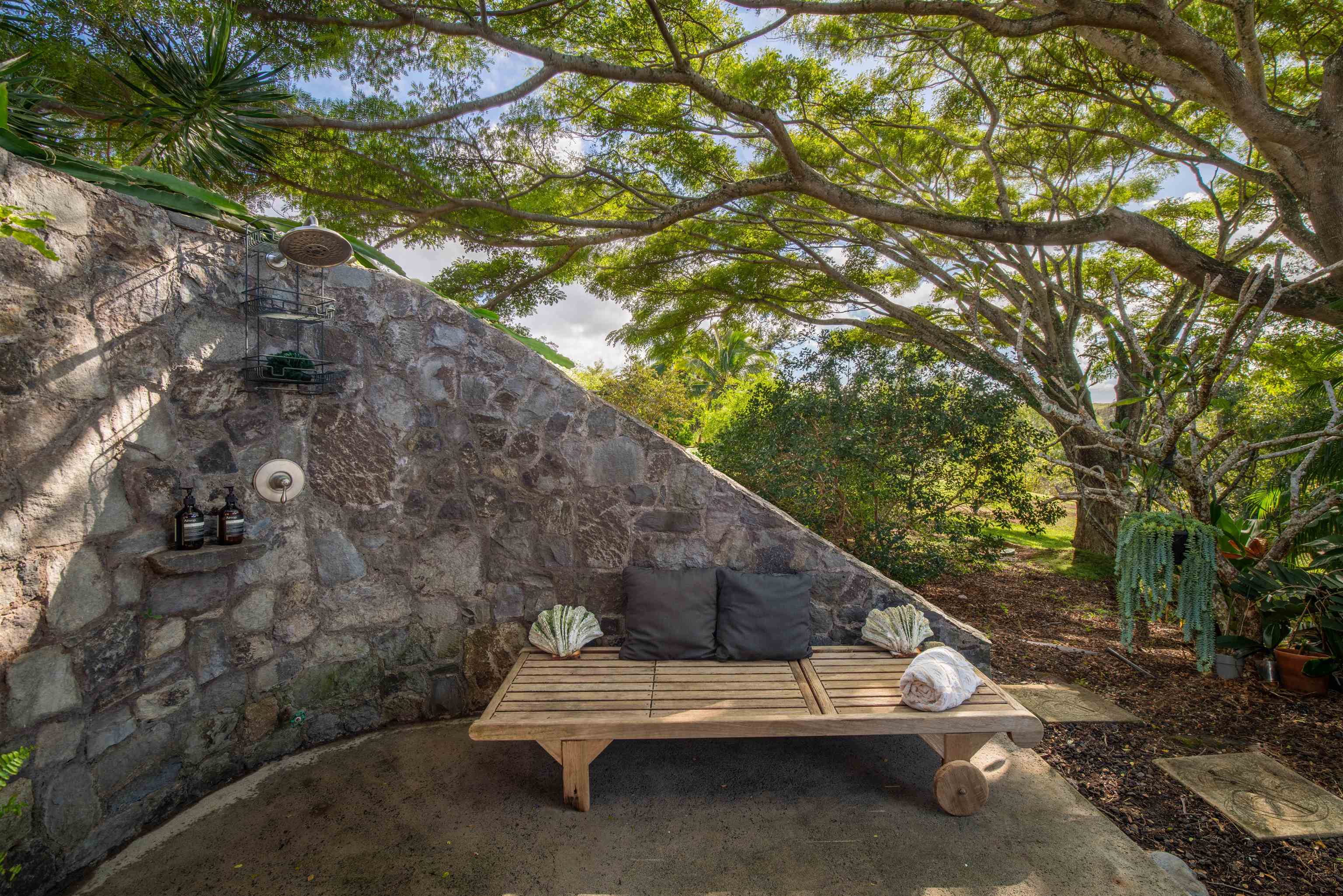 52 Papio Way, Unit A Haiku, HI 96708 - Photo 29 of 50 a view of backyard with seating area
