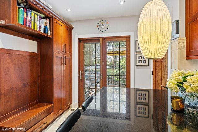 a view of an entryway with a front door