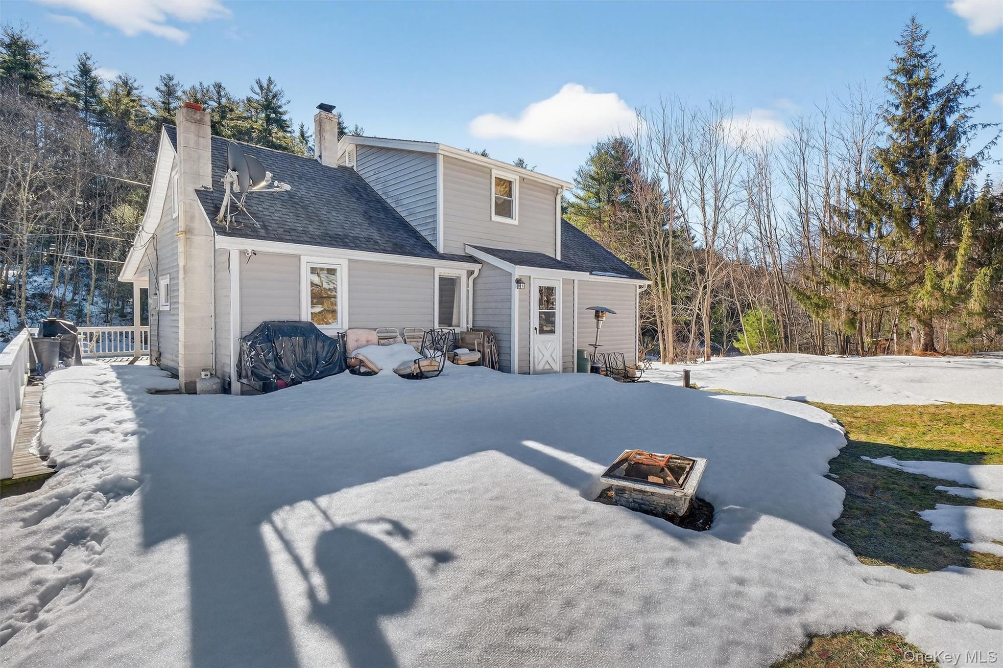 50 Tempaloni Road Ellenville, NY 12428 - Photo 4 of 46 a view of a house with a yard covered in snow