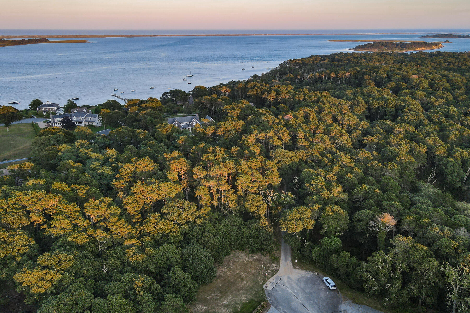 Drone shot of location
