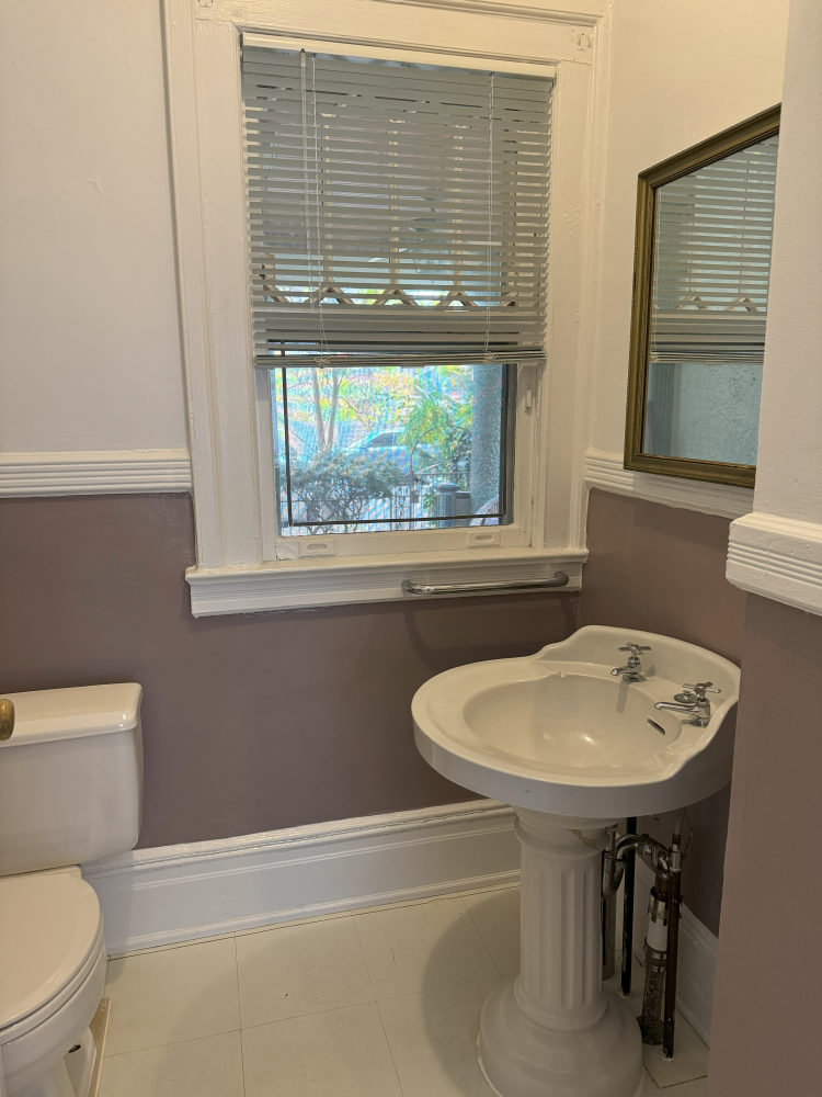 2024 Glenwood Road Brooklyn, NY 11210 - Photo 13 of 13 a bathroom with a sink a toilet and a window