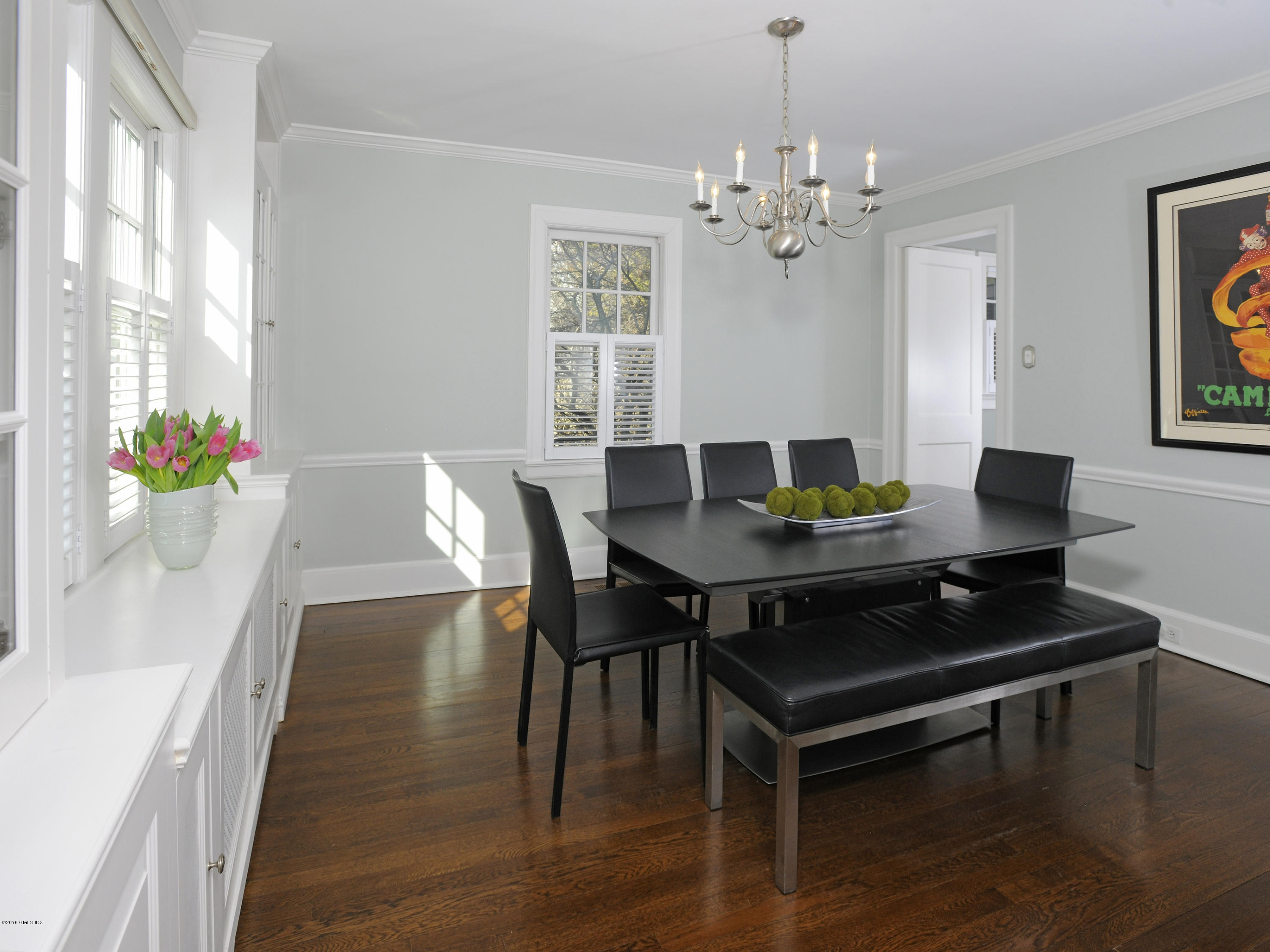 63 Indian Field Road Greenwich, CT 06830 - Photo 3 of 37 a view of a dining room with furniture and chandelier