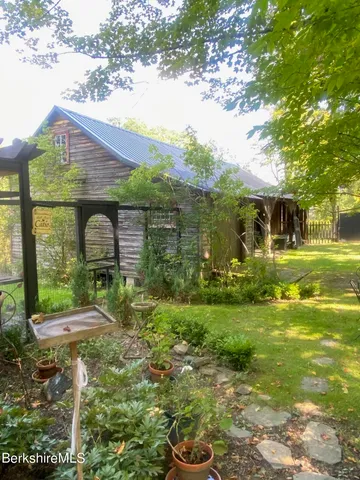 a backyard of a house