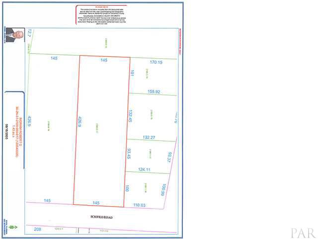 3269 Schifko Road Cantonment, FL 32533 - Photo 5 of 5 Schifko Rd Lot Dimensions