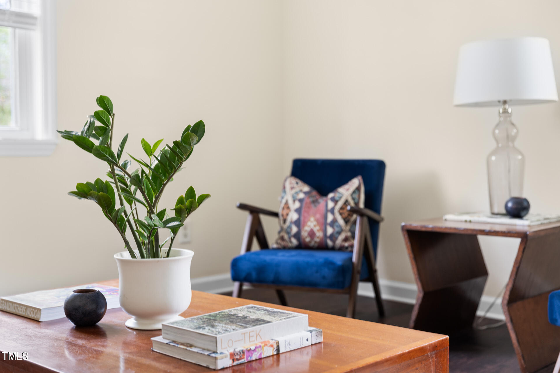 1234 Berkeley Street Durham, NC 27705 - Photo 15 of 46 a living room with furniture and a potted plant