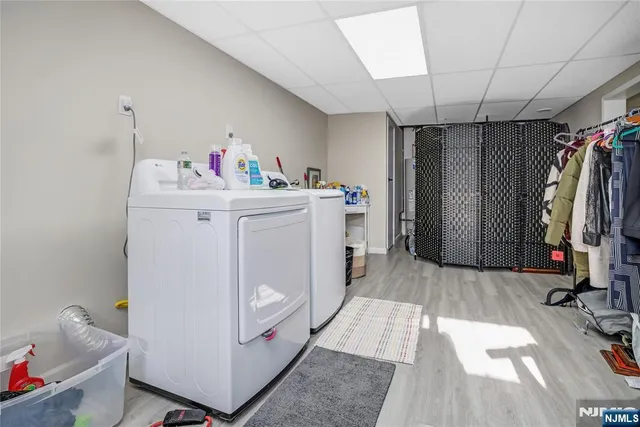 a storage room with storage and utility