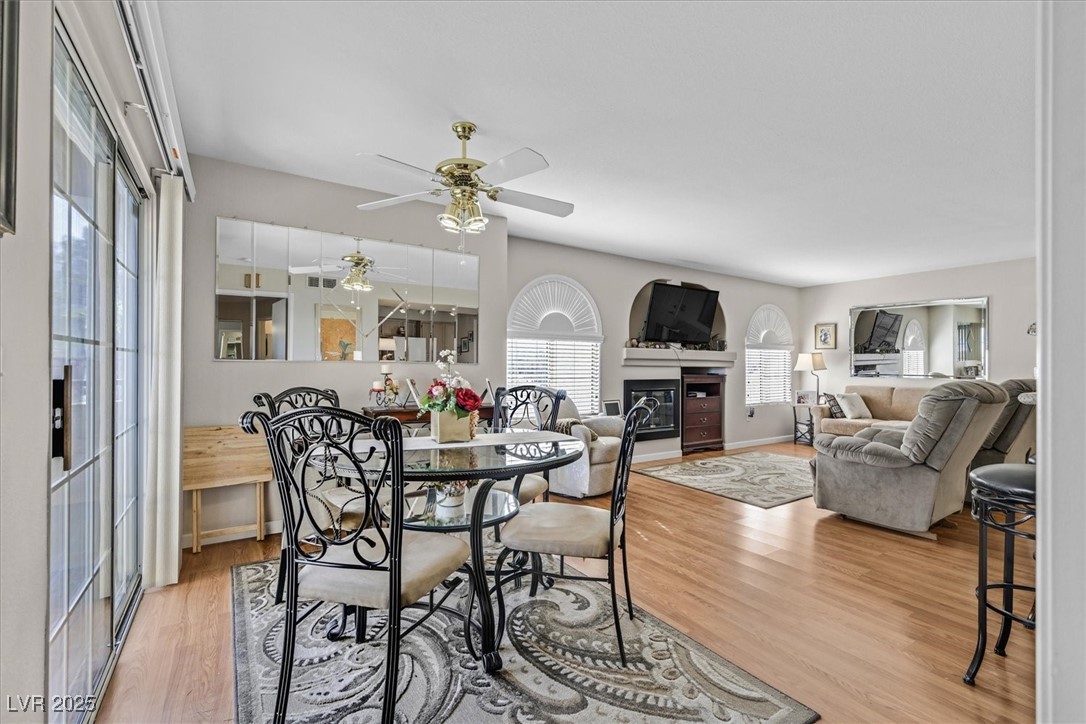 7950 West Flamingo Road, Unit 1054 Las Vegas, NV 89147 - Photo 9 of 24 Ceiling Fan Over Dining Area-Ceiling Fan Stays
