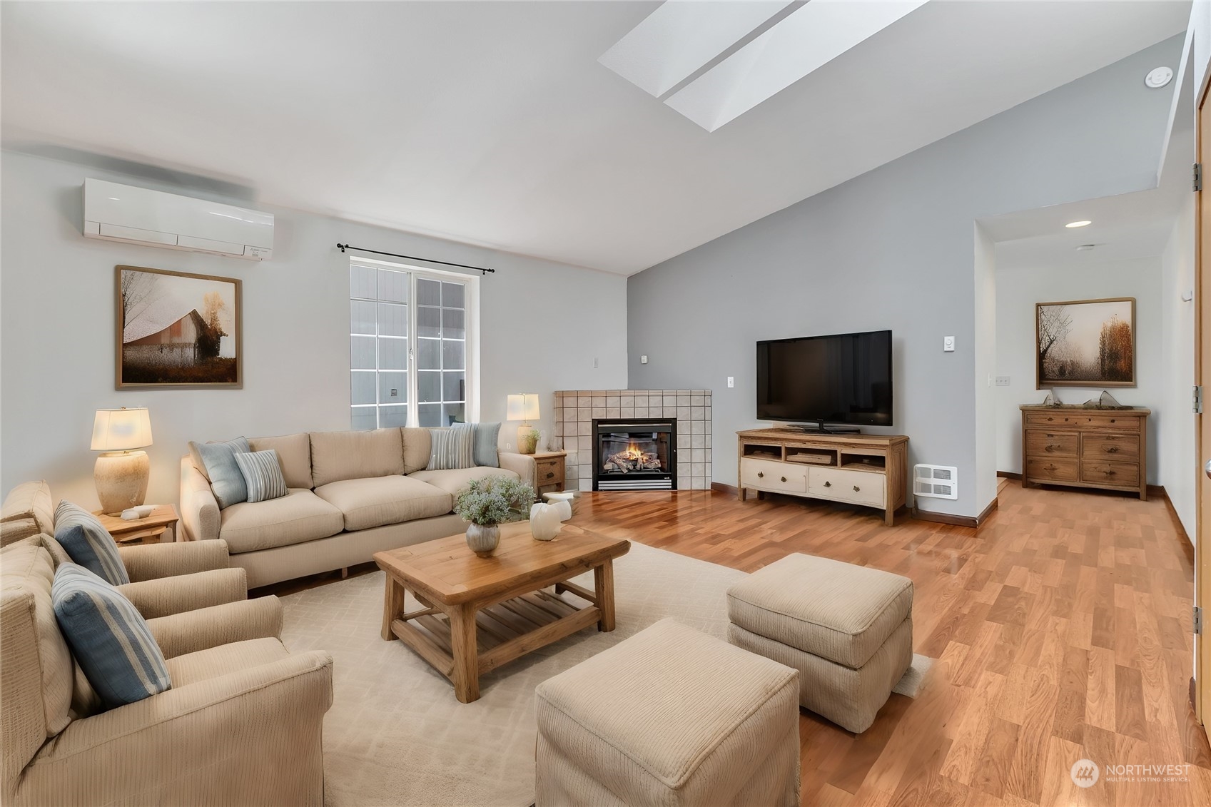 17545 Loop Lane Southeast Yelm, WA 98597 - Photo 5 of 35 a living room with furniture and a flat screen tv