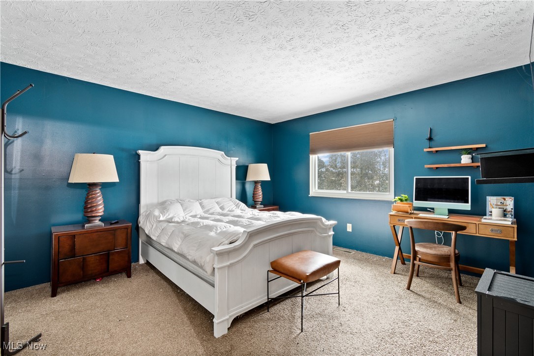 9956 Johnnycake Ridge Road, Unit F4 Painesville, OH 44077 - Photo 16 of 25 Carpeted bedroom featuring a textured ceiling