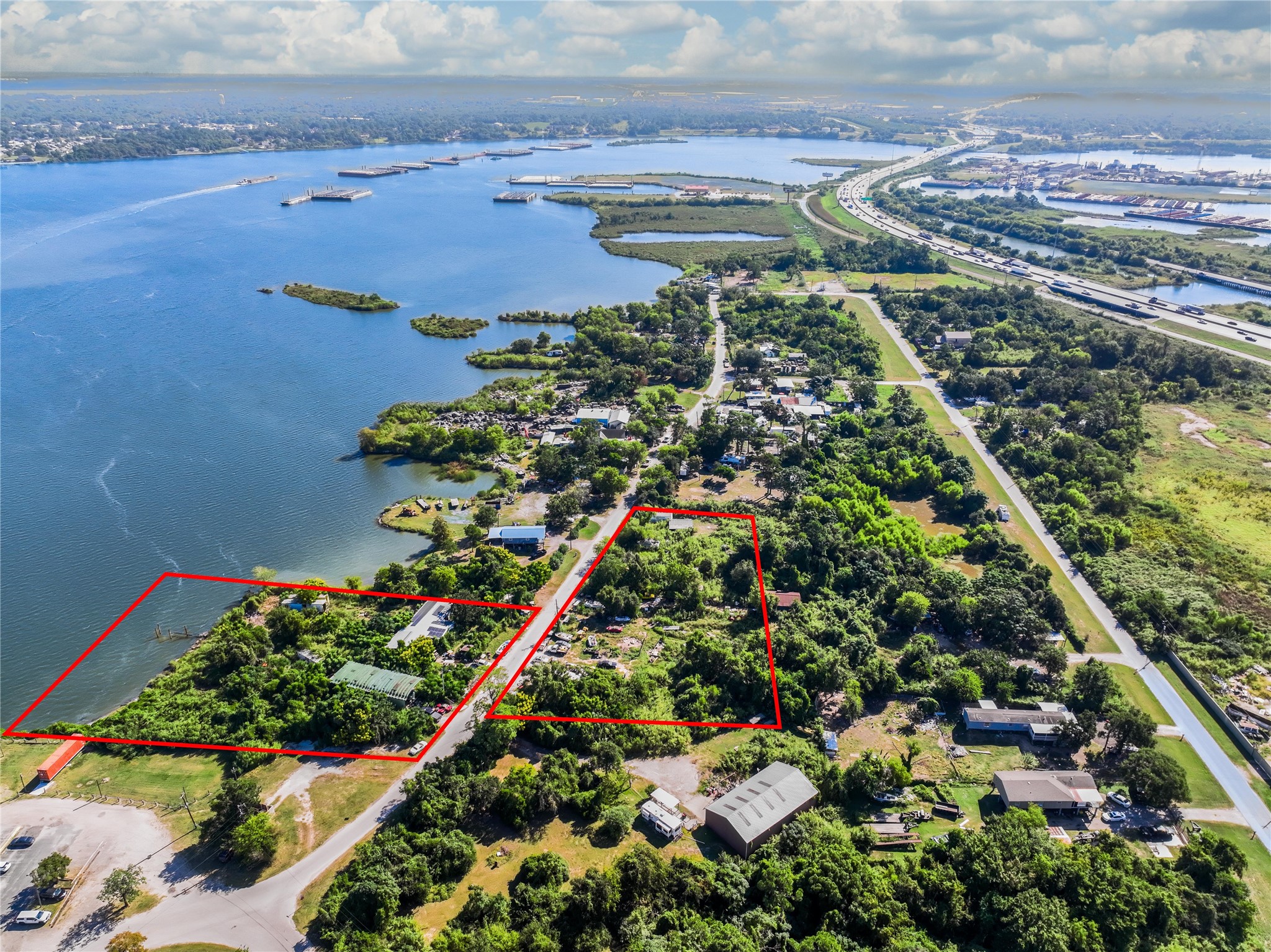 17512 River Road Channelview, TX 77530 - Photo 11 of 27 an aerial view of a residential houses with outdoor space