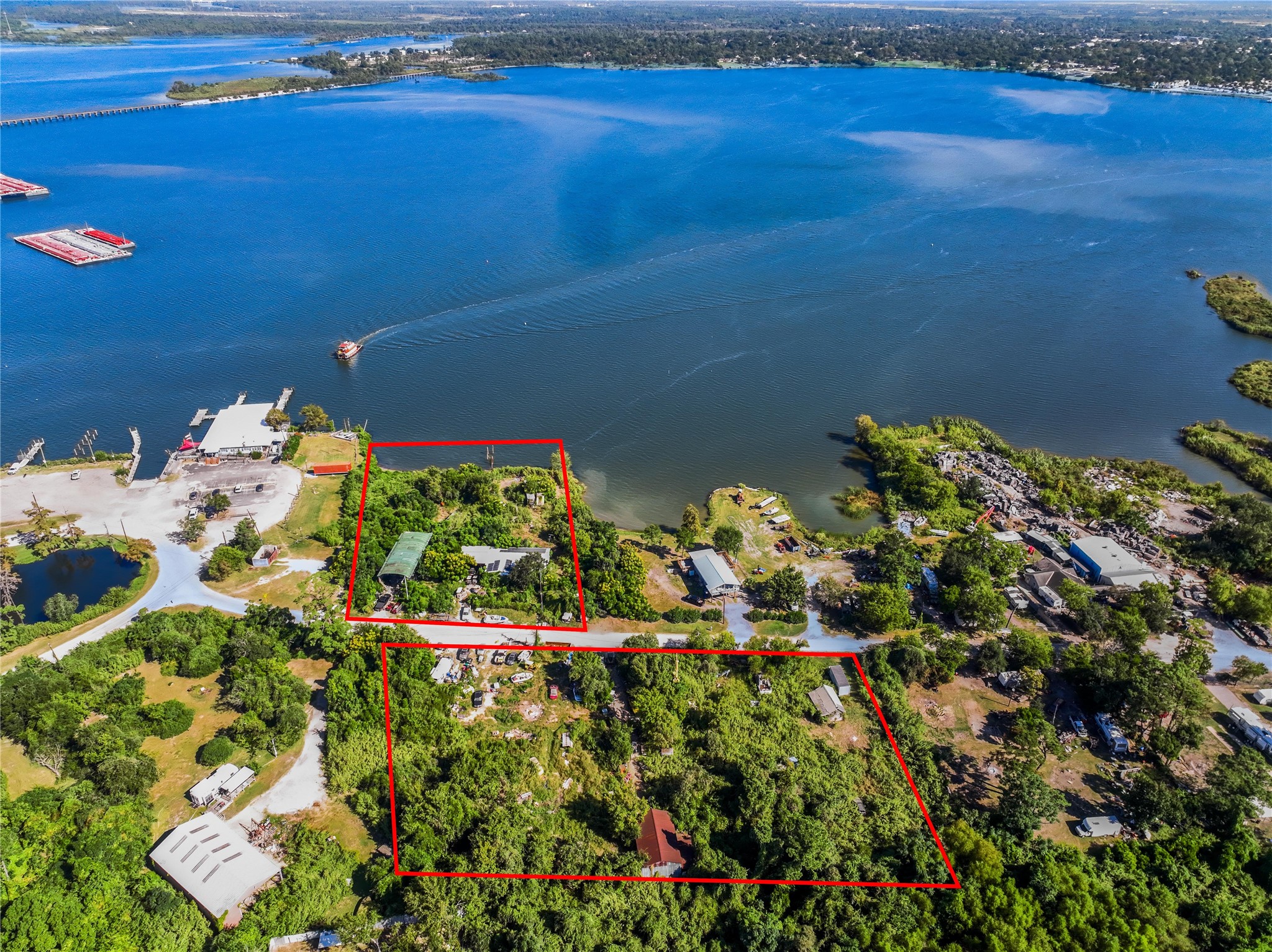 17512 River Road Channelview, TX 77530 - Photo 6 of 27 a view of a lake with a house