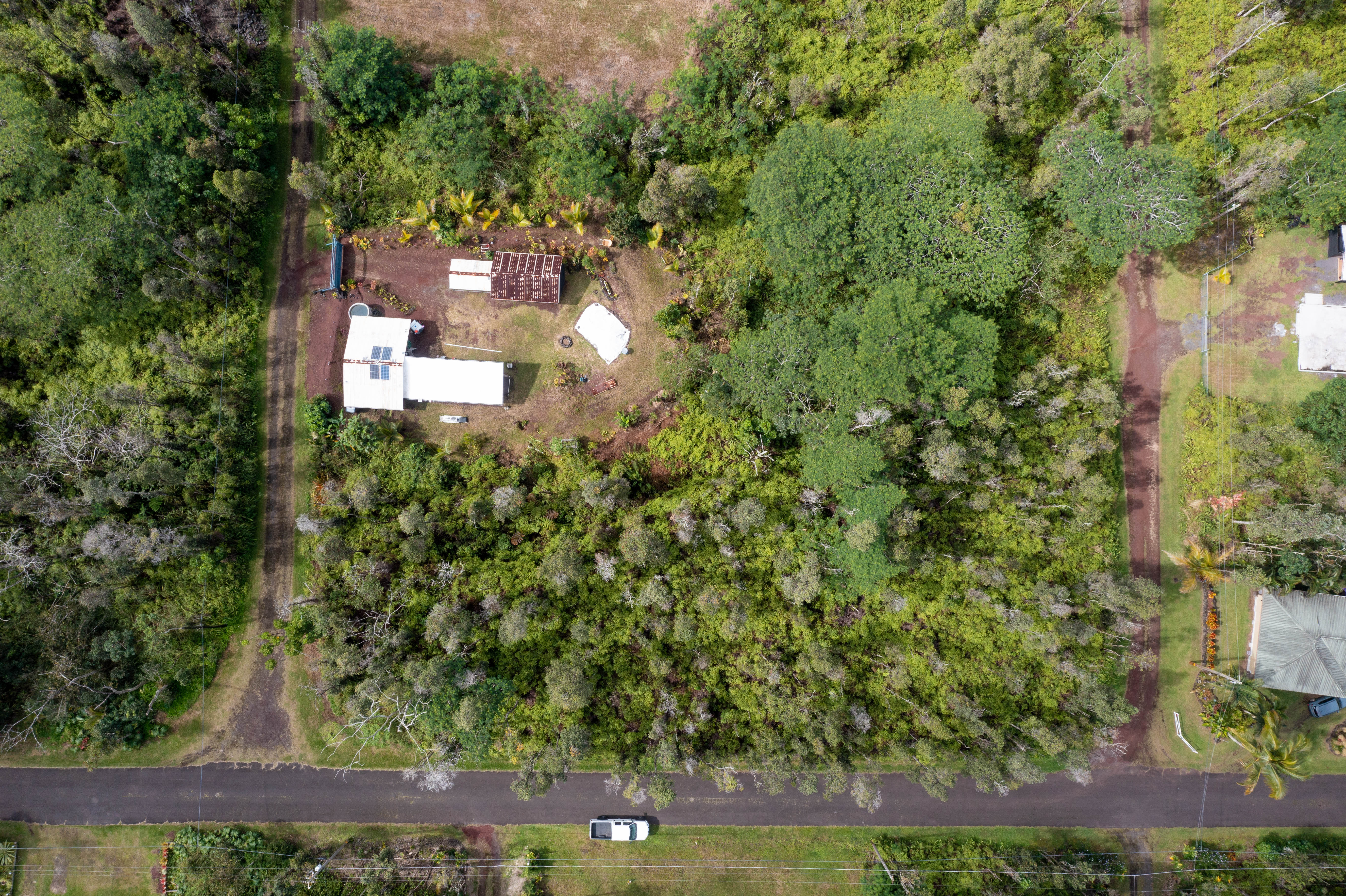 43 Seadrift Road Pahoa, HI 96778 - Photo 6 of 22 an aerial view of a house with a yard